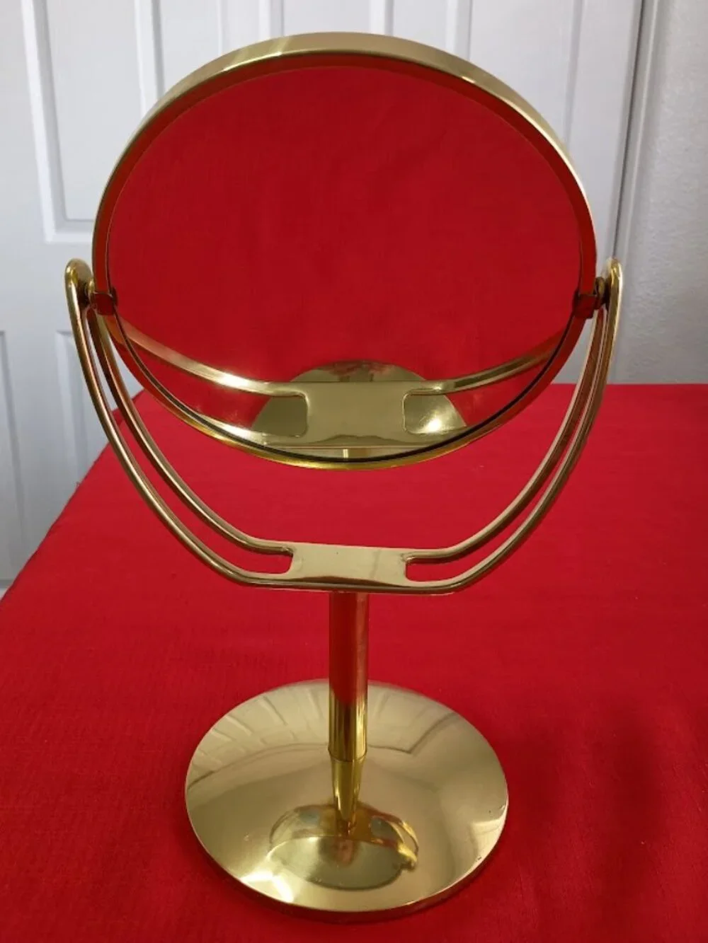 Vintage Brass Vanity Mirror Approximately 13.75